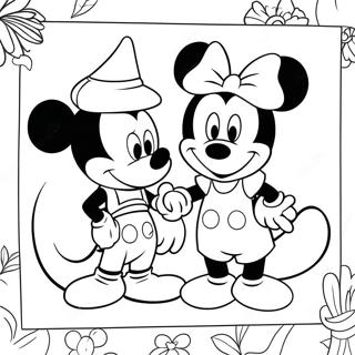 Farglaggningssida Med Mickey Och Minnie 32369-16790