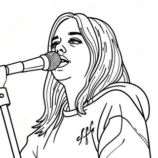 Billie Eilish Pa Konsert Malarbok 3249-2655