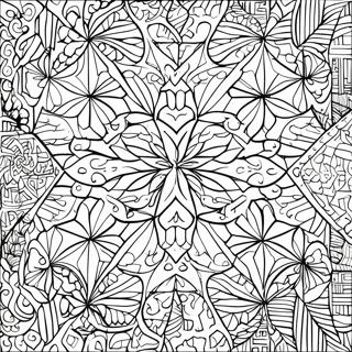 Tessellering Geometrisk Design Farglaggningssida 32681-17023