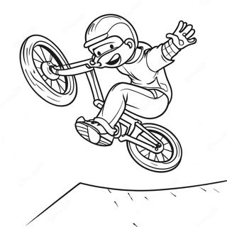 Cool Bmx Stuntforare Malarbild 32932-17225