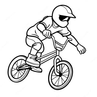 Cool Bmx Stuntforare Malarbild 32932-17226