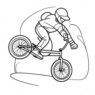 Cool Bmx Stuntforare Malarbild 32932-17228