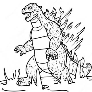 Godzilla Atomandning Malarbok 33041-17308