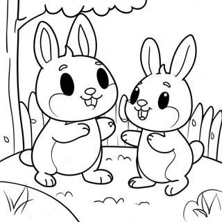 Max Och Ruby Leker I Tradgarden Malarbok 33312-17525