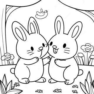 Max Och Ruby Leker I Tradgarden Malarbok 33312-17528