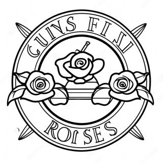 Guns And Roses Logotyp Malarbok 33341-17546