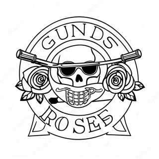 Guns And Roses Logotyp Malarbok 33341-17547