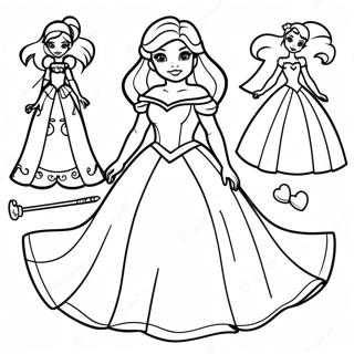 Disney Prinsessa Pappersdocka Malarbild 33451-17634