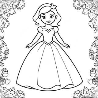 Disney Prinsessa Pappersdocka Malarbild 33451-17635