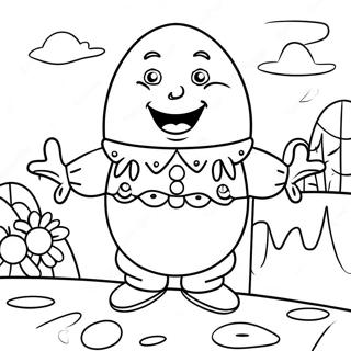 Fargglad Humpty Dumpty Malarbild 34113-18155