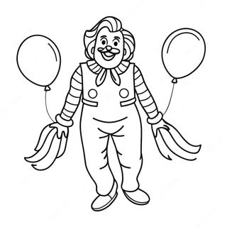 Glad Ronald Mcdonald Med Ballonger Malarbok 34924-29069