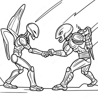 Alien Vs Predator Stridsscen Farglaggningssida 35213-29304