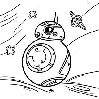 Bb8 I Ett Galaktiskt Aventyr Malarbild 35304-29377