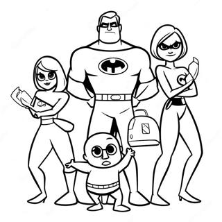 Incredibles 2 Familj Malarbild 35333-29398