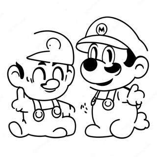 Cappy Och Mario Aventyr Malarbild 3540-2879