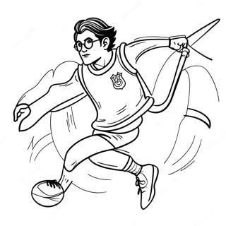 Harry Potter Quidditch Målarbilder