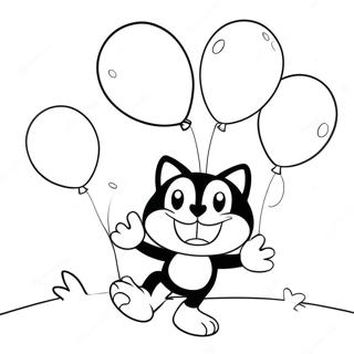 Felix Katten Leker Med Ballonger Malarbok 35914-29868