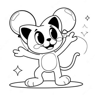 Felix Katten Leker Med Ballonger Malarbok 35914 29968