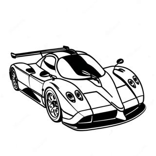 Pagani Zonda I Aktion Malarbild 36014-30054