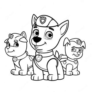 Paw Patrol Alla Hjartans Dag Farglaggningssida 36203-30199