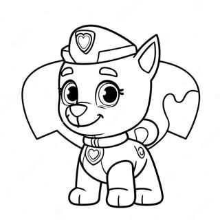 Paw Patrol Alla Hjärtans Dag Målarbilder