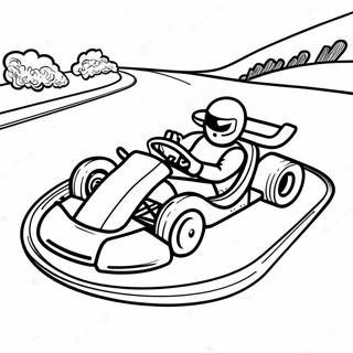 Snabb Go Kart Pa En Bana Malarbild 36284-30261