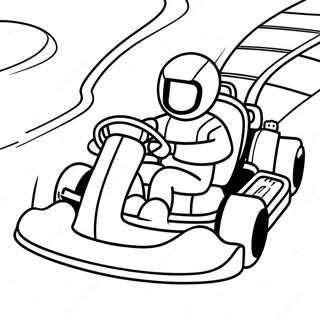 Snabb Go Kart Pa En Bana Malarbild 36284-30262