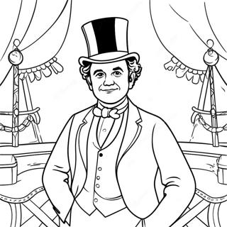 Pt Barnum I Fargglad Kostym Malarbok 36465-30403