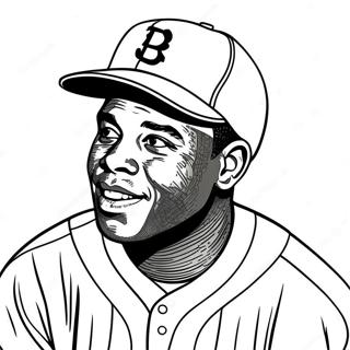 Jackie Robinson Malarbild 36504-30423