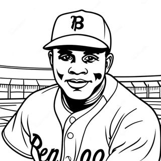 Jackie Robinson Malarbild 36504-30424