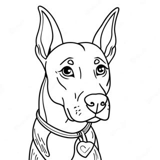 Dobermann Malarbild 36845-30694