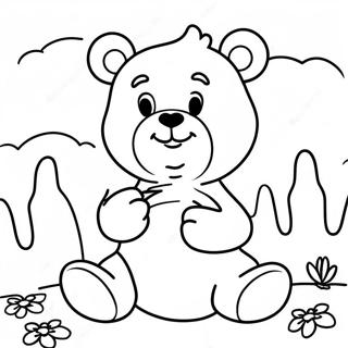 Chill Stoner Care Bear Malarbild 36936-30763