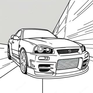 Nissan Skyline R34 Målarbilder