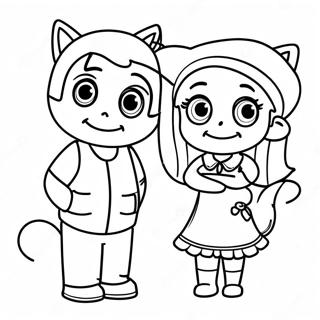 Sam Och Cat Malarbild 36985-30802