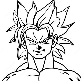 Majestatisk Super Saiyan 4 Transformation Malarbild 36996-30817