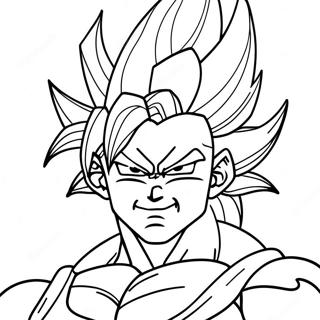 Majestatisk Super Saiyan 4 Transformation Malarbild 36996-30819