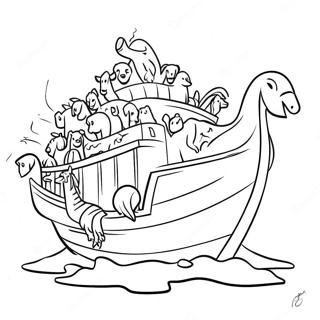 Noahs Ark Med Djur Malarbild 37066-30867