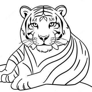 Vit Tiger Malarbild 37075-30870