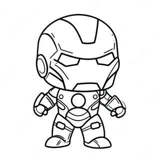 Bedarande Baby Chibi Iron Man Malarbok 37186-30965