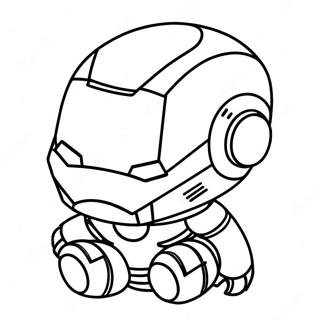 Bedarande Baby Chibi Iron Man Malarbok 37186-30966