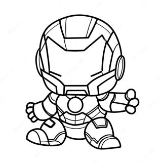 Bedarande Baby Chibi Iron Man Malarbok 37186-30967