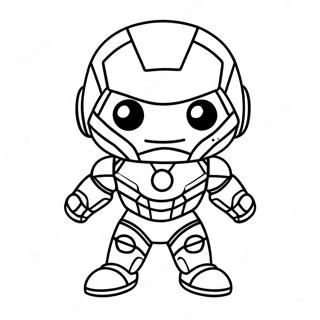 Bedarande Baby Chibi Iron Man Malarbok 37186-30968