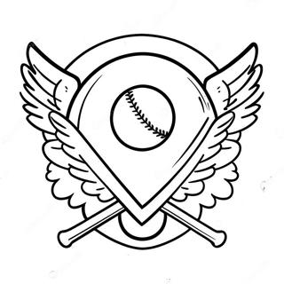 Angels Baseball Logotyp Malarbok 37205-30974