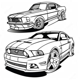 Mustang Gt Sportbil Farglaggningssida 3739-3035