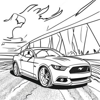 Mustang Gt Sportbil Farglaggningssida 3739-3036