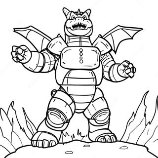 Mechagodzilla I Strid Farglaggningssida 3750-3047