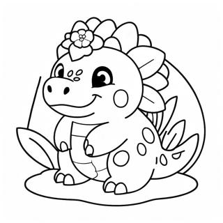 Sot Venusaur Med Blommor Malarbild 37516-31226