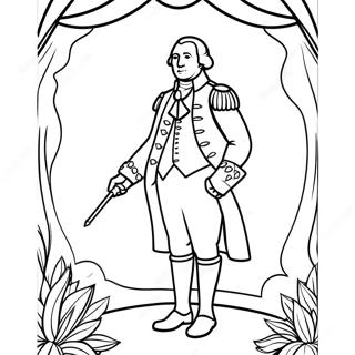 George Washington I Militaruniform Malarbild 37617-31313