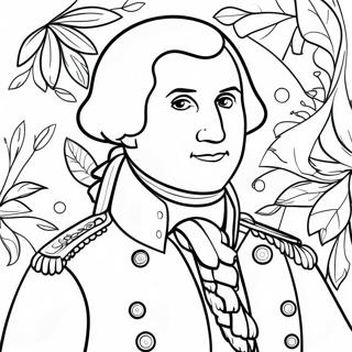 George Washington I Militaruniform Malarbild 37617-31314