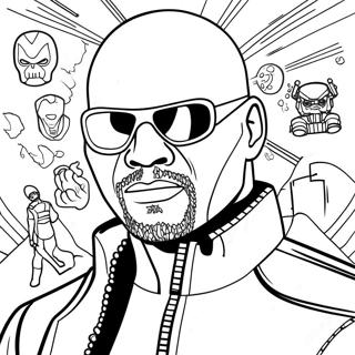 Nick Fury Målarbilder